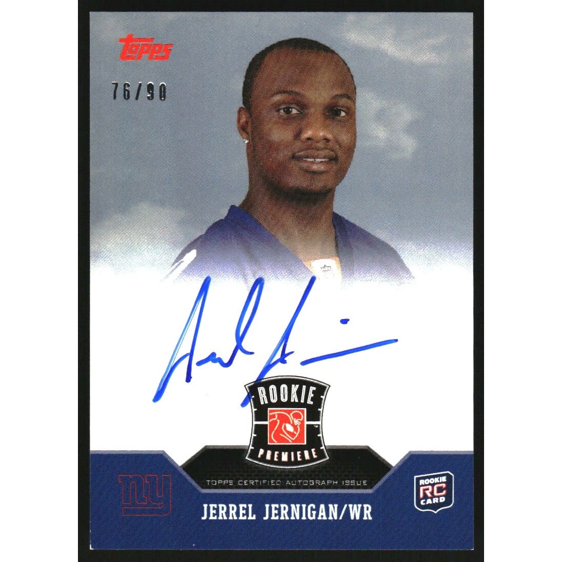 2011 Topps Rookie Premiere Autographs #RPJJE Jerrel Jernigan. rookie card picture