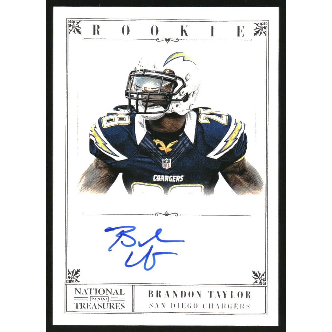 2012 Panini National Treasures #212 Brandon Taylor AU RC