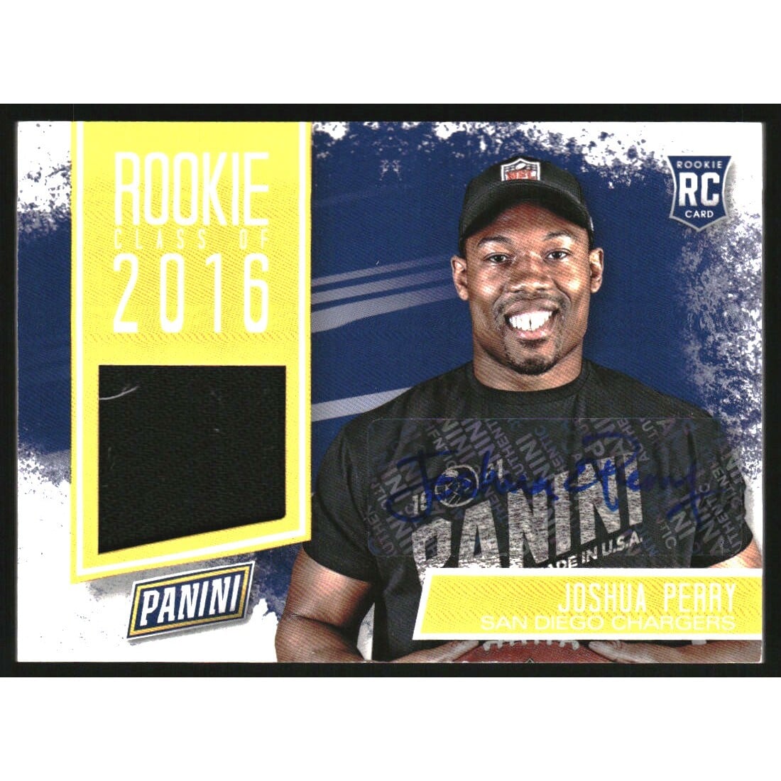 2016 Panini Father's Day Rookie Class Jerseys Autographs #5 Joshua Perry