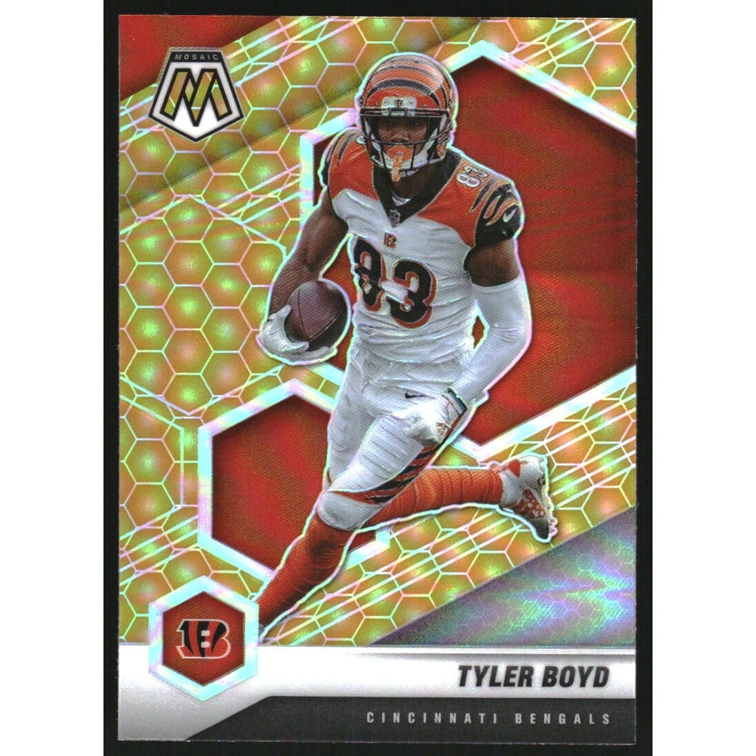 2021 Panini Mosaic Honeycomb #51 Tyler Boyd. rookie card picture