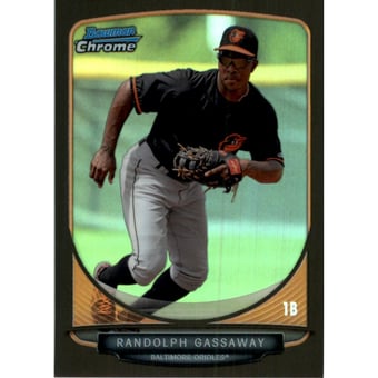 2013 Bowman Chrome Draft Draft Picks Black Refractors #BDPP89 Randolph Gassaway