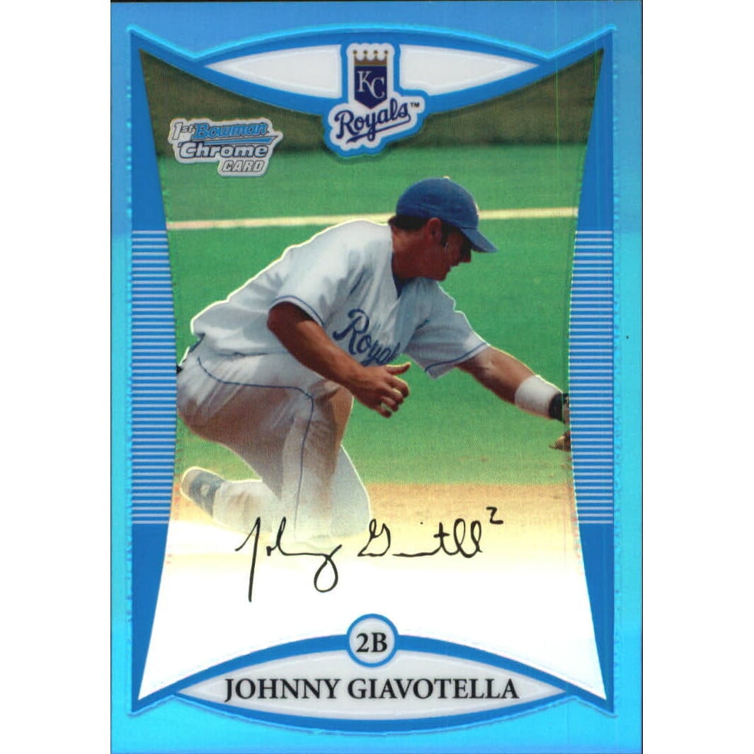 2008 Bowman Chrome Draft Prospects Blue Refractors #BDPP47 Johnny Giavotella DP. rookie card picture