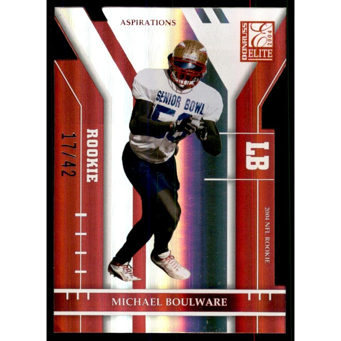 2004 Donruss Elite Aspirations #172 Michael Boulware/42. rookie card picture