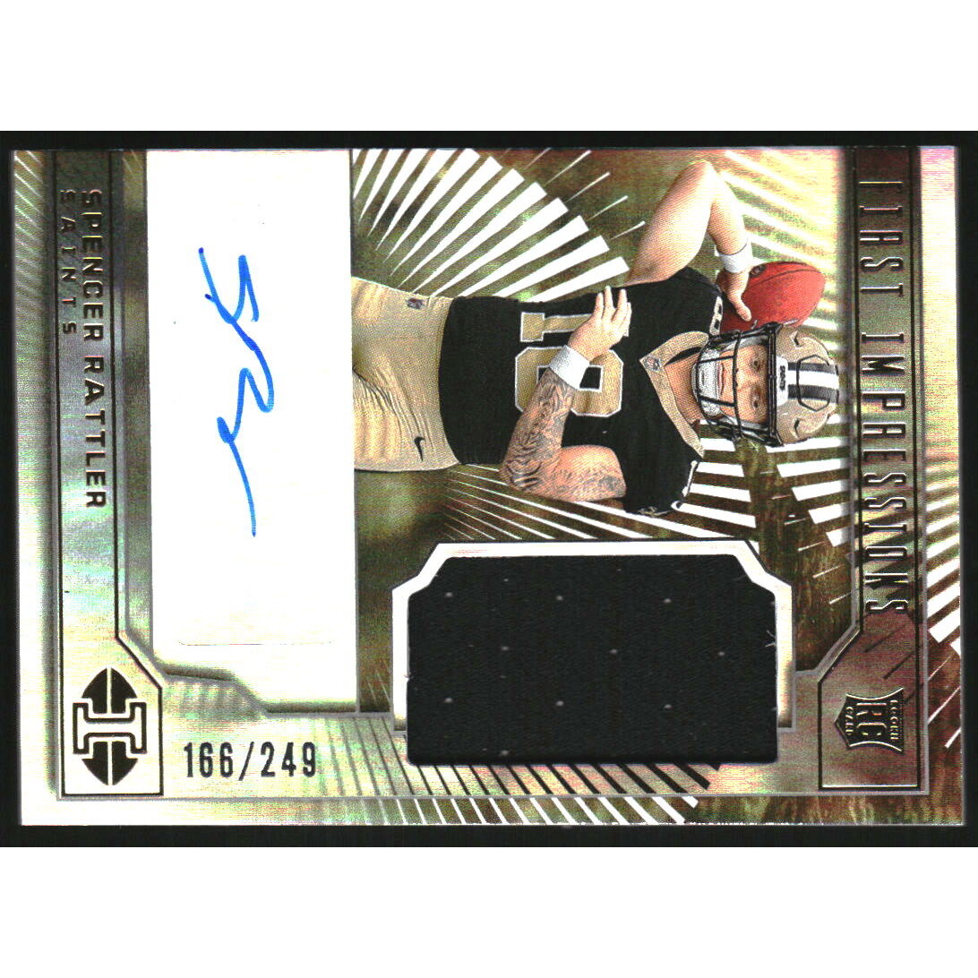 2024 Panini Illusions #103 Spencer Rattler JSY AU/249 2024 Panini Illusions #103 Spencer Rattler JSY AU/249
