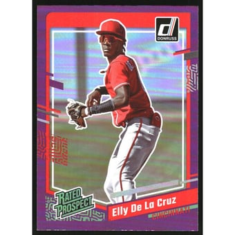 2023 Donruss Holo Purple #57 Elly De La Cruz