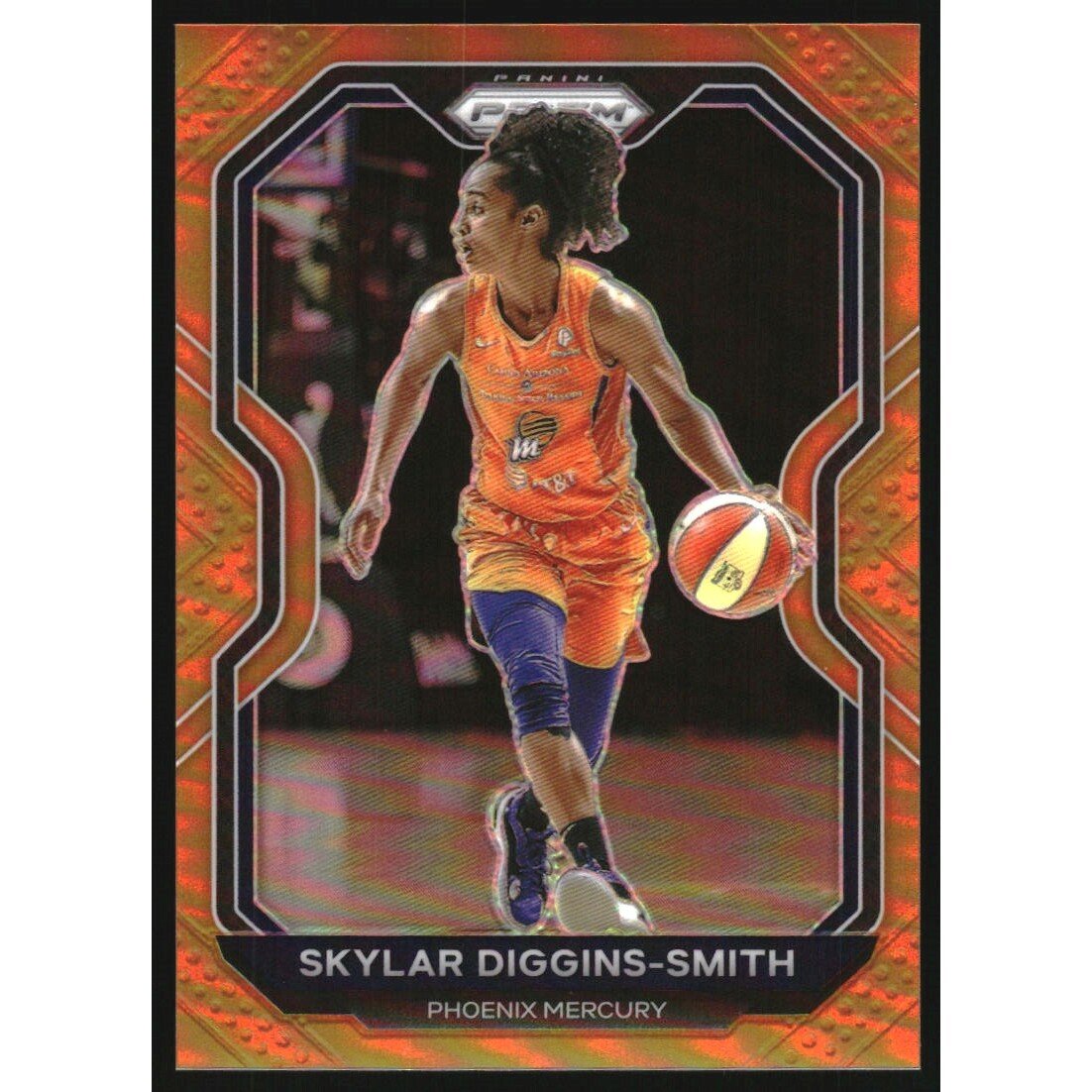2021 Panini Prizm WNBA Prizms Orange #64 Skylar Diggins-Smith. rookie card picture