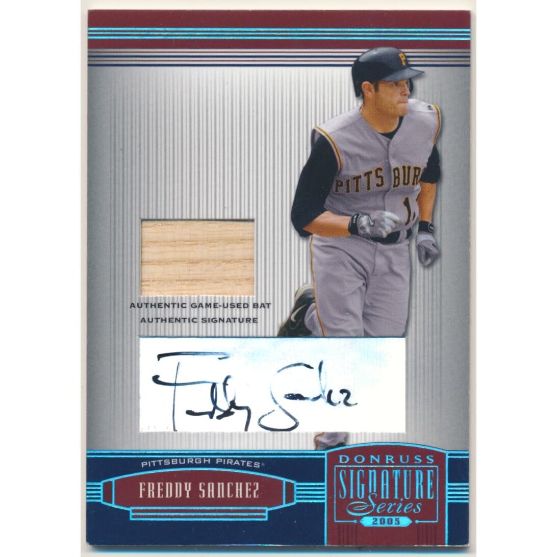 2005 Donruss Signature Autograph Material Bat Platinum #3 Chone Figgins/25. rookie card picture