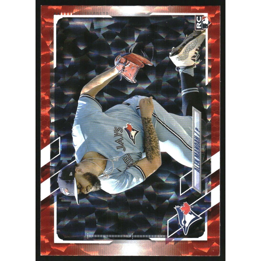 2021 Topps Update Orange Foilboard #US227 Alek Manoah. rookie card picture