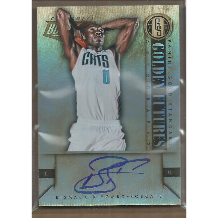 2011-12 Panini Gold Standard Golden Futures Autographs #BB Bismack Biyombo. rookie card picture