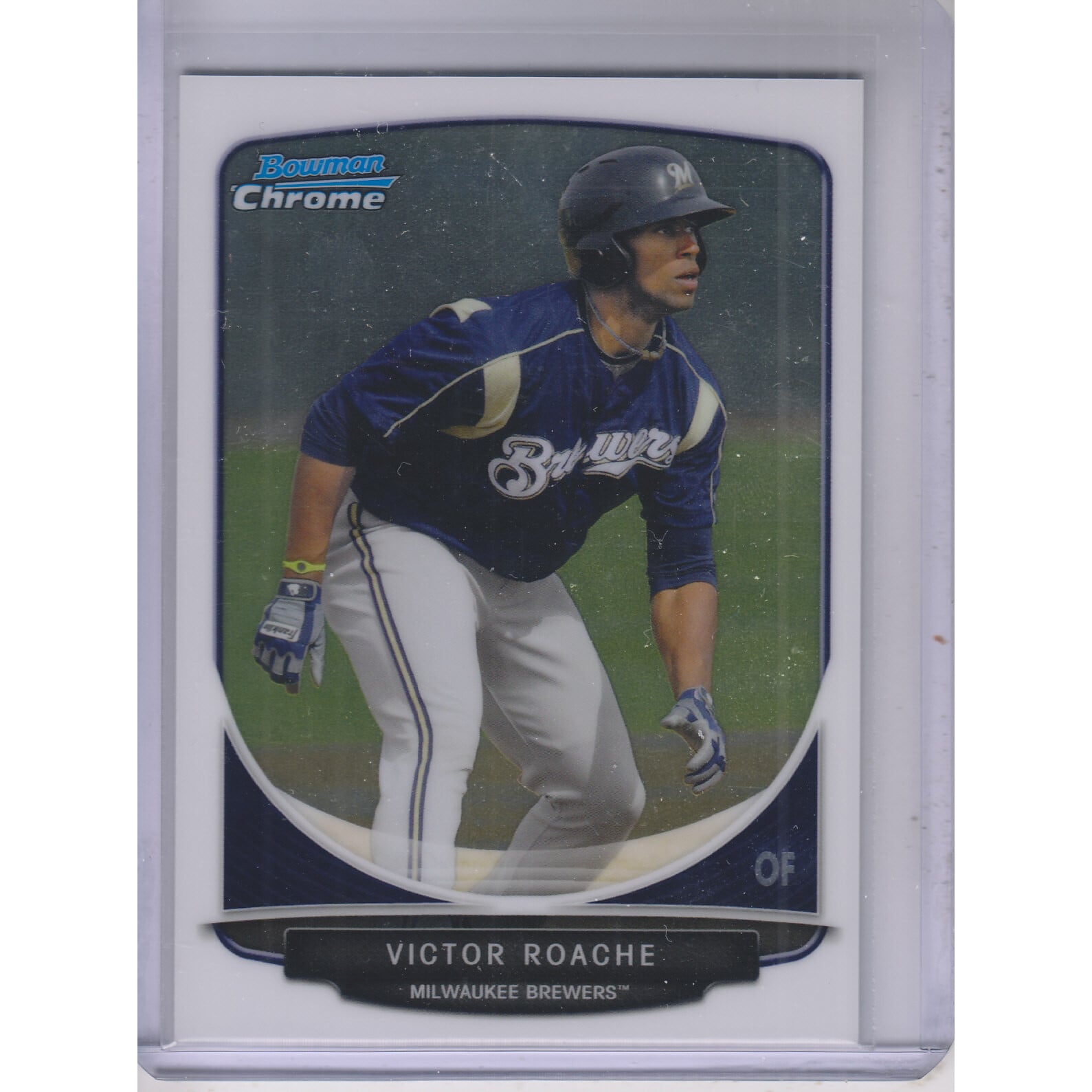 2013 Bowman Chrome Prospects #BCP127B Victor Roache SP VAR/No bat. rookie card picture