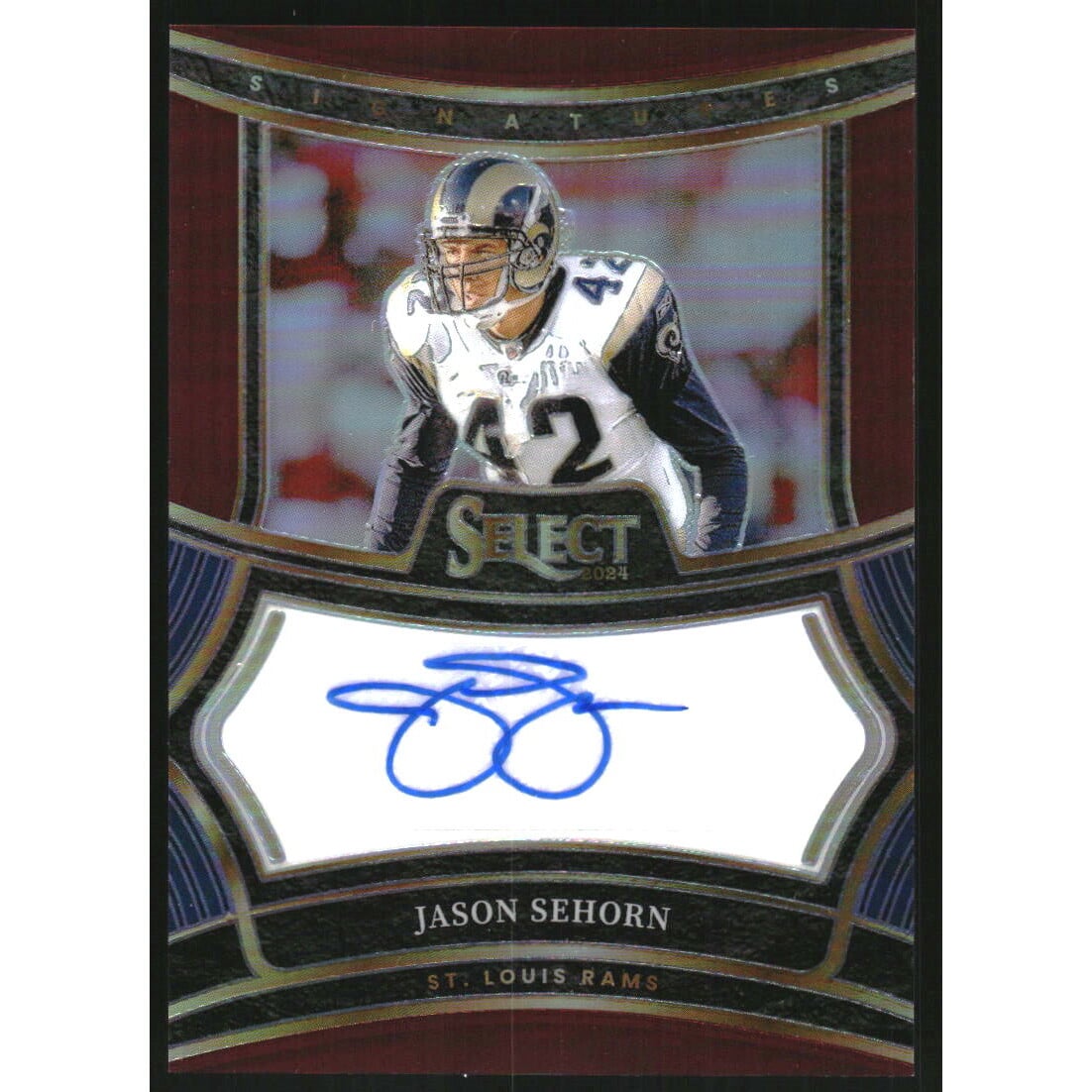 2024 Select Signatures Prizm Maroon #29 Jason Sehorn