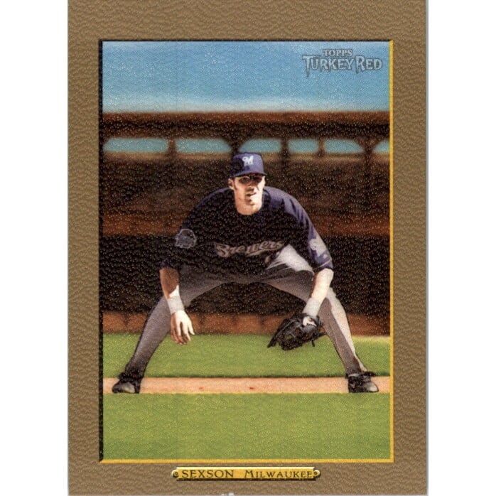 2006 Topps Turkey Red Gold #343B Richie Sexson Brewers. rookie card picture