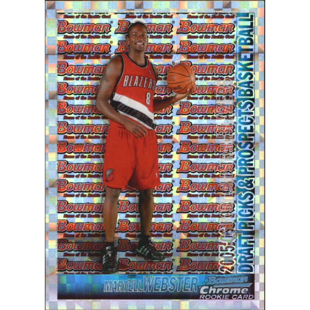 2005-06 Bowman Chrome X-Fractors #133 Martell Webster. rookie card picture