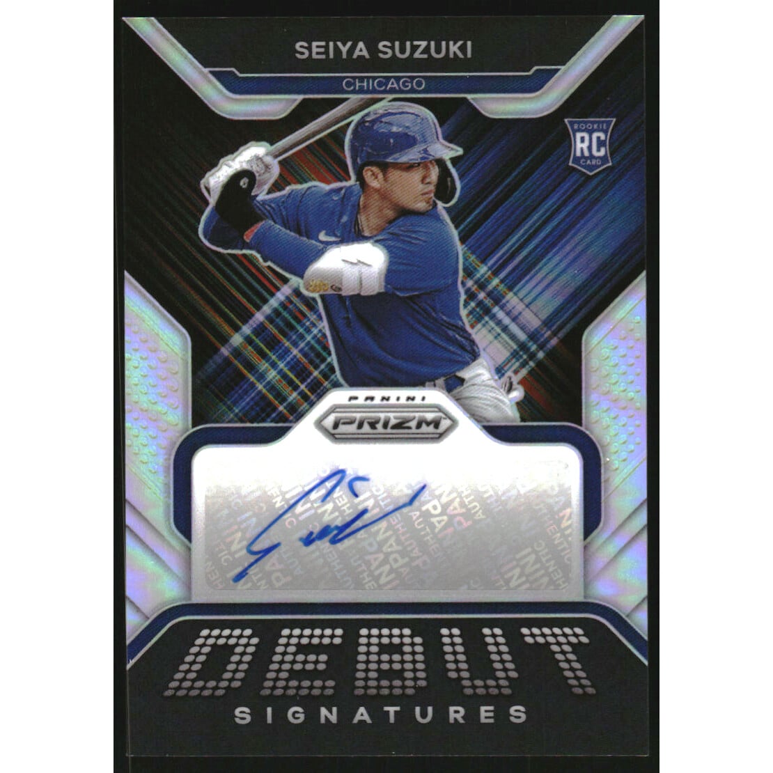 2022 Panini Prizm Debut Signatures Prizms Silver #19 Seiya Suzuki EXCH