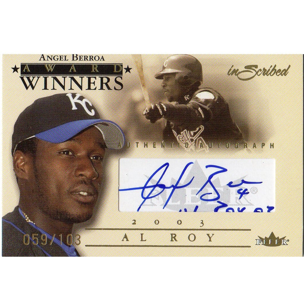 2004 Fleer InScribed Award Winners Autographs #AB Angel Berroa/103. rookie card picture
