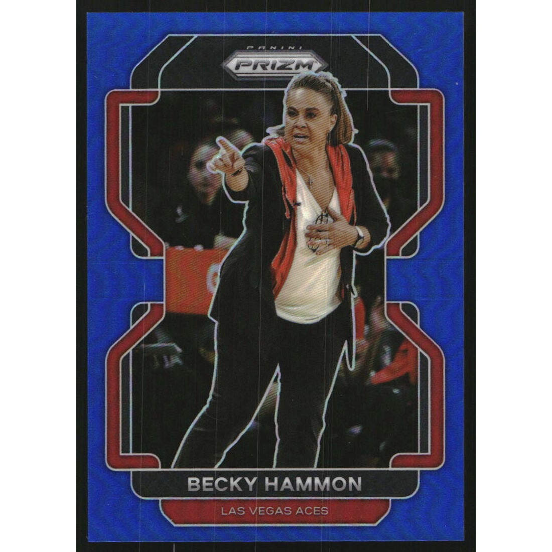2022 Panini Prizm WNBA Prizms Blue #179 Becky Hammon. rookie card picture