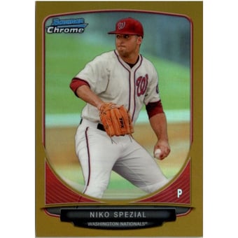 2013 Bowman Chrome Draft Draft Picks Gold Refractors #BDPP97 Niko Spezial