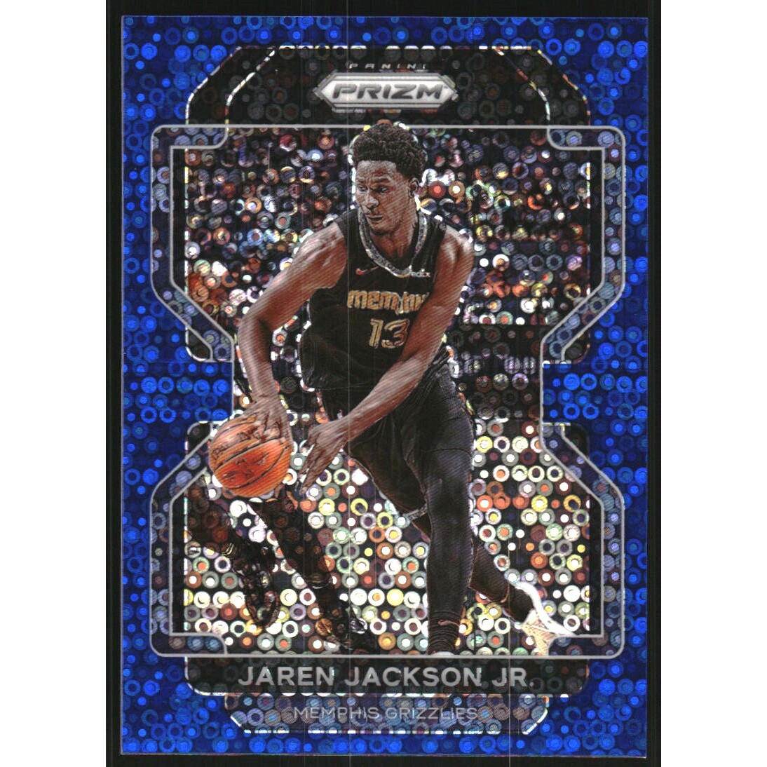 2021-22 Panini Prizm Prizms Fast Break Blue #35 Jaren Jackson Jr.