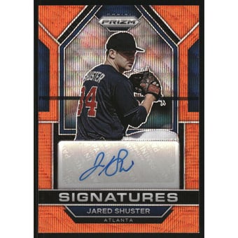 2023 Panini Prizm Signatures Prizms Orange Wave #66 Jared Shuster