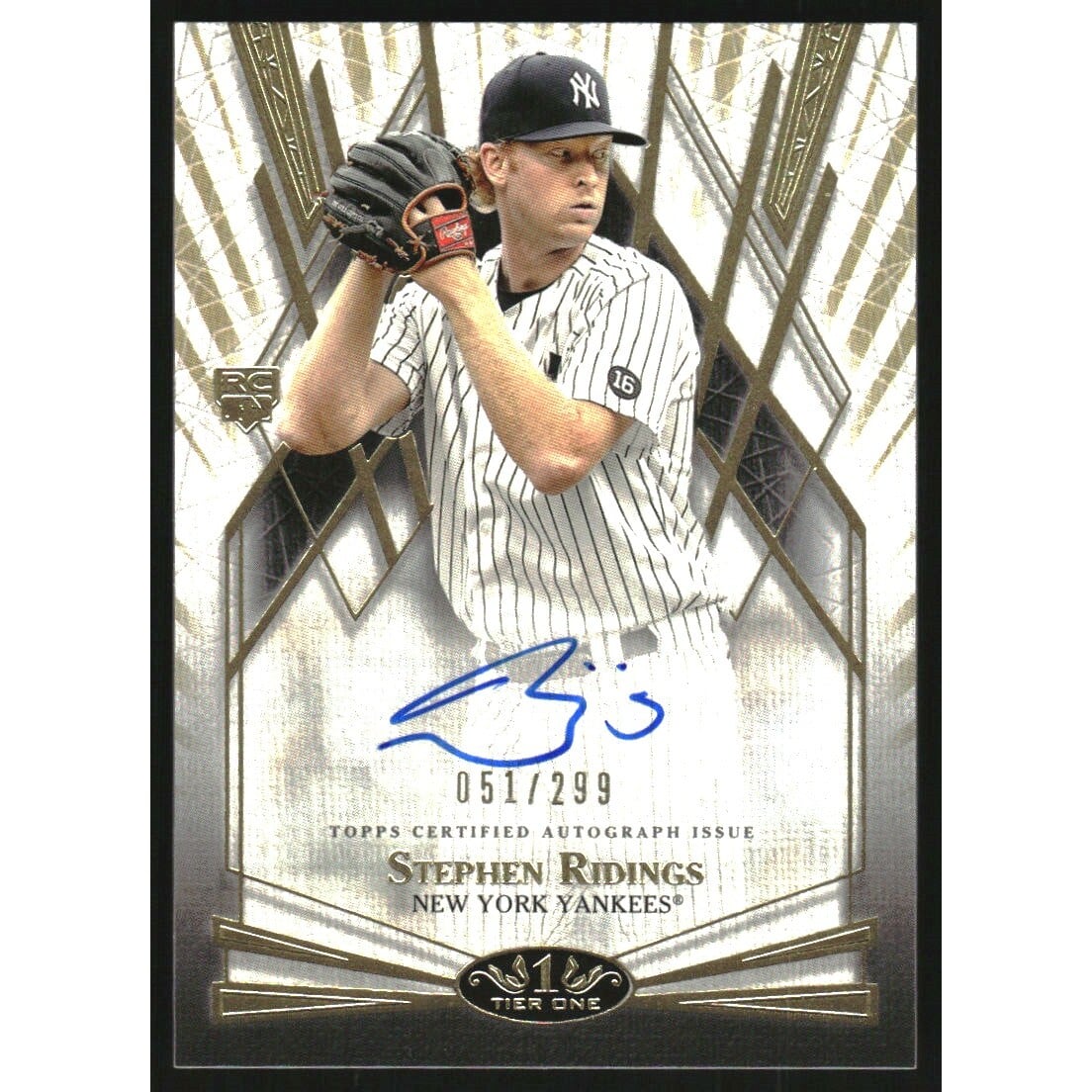 2022 Topps Tier One Break Out Autographs #BOASRI Stephen Ridings/299. rookie card picture