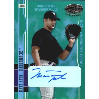 2003 Leaf Certified Materials Mirror Emerald Autographs #210 Matt Kata NG