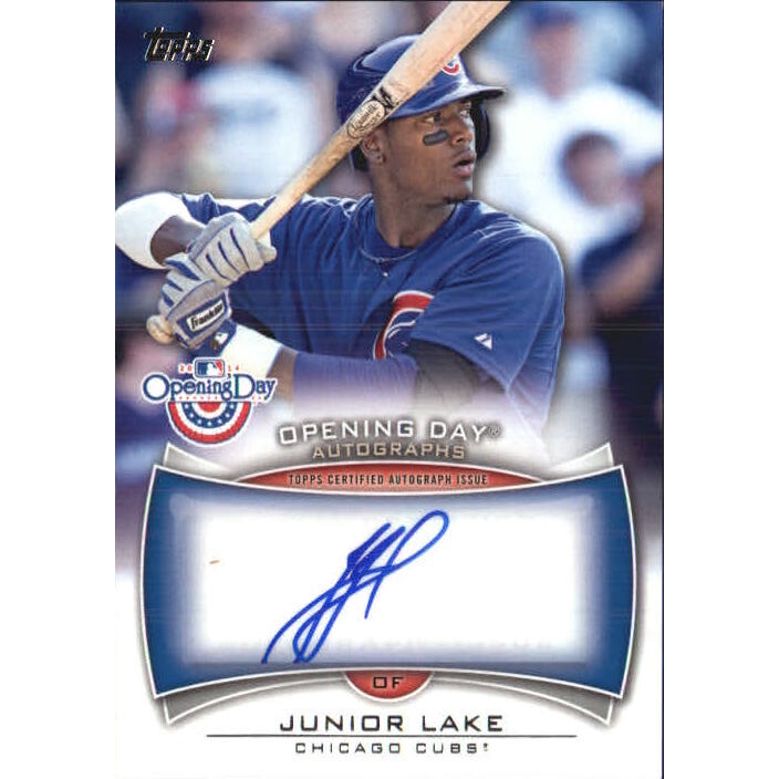 2014 Topps Opening Day Autographs #ODAJL Junior Lake. rookie card picture