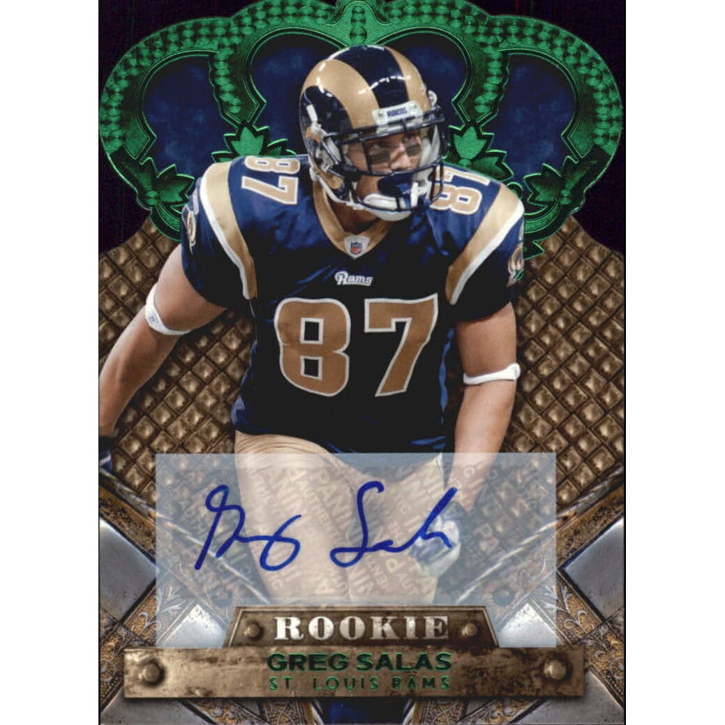 2011 Crown Royale Autographs Green #136 Greg Salas
