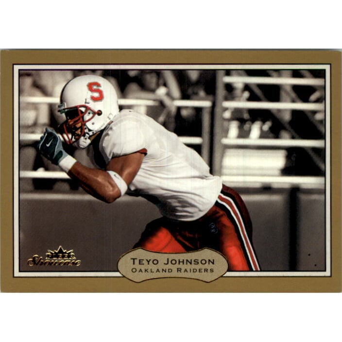 2003 Fleer Showcase Legacy #133 Teyo Johnson. rookie card picture