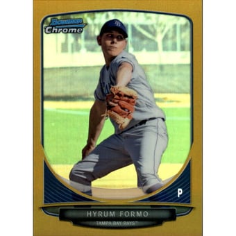 2013 Bowman Chrome Draft Draft Picks Gold Refractors #BDPP124 Hyrum Formo