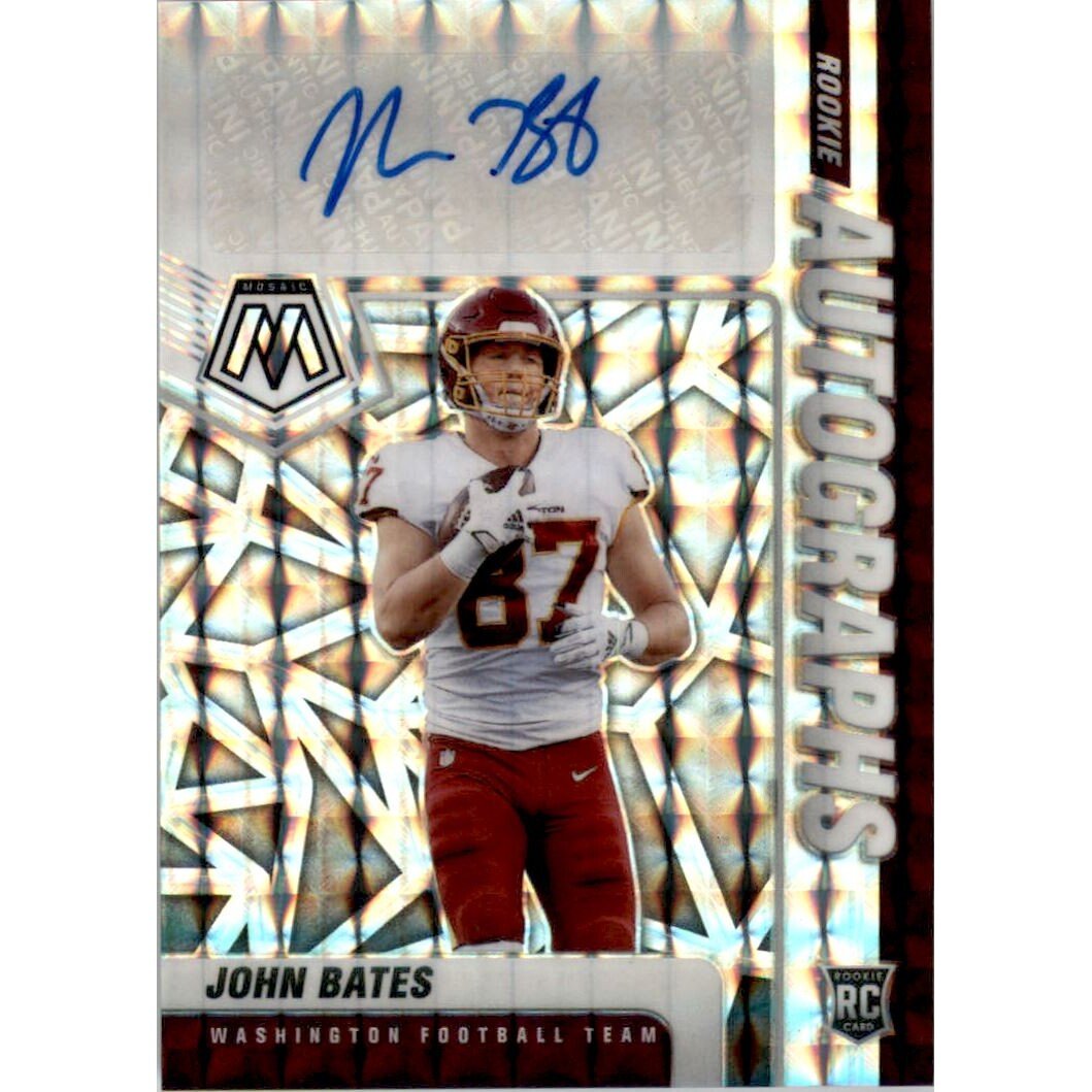 2021 Panini Mosaic Rookie Autographs Mosaic #73 John Bates. rookie card picture