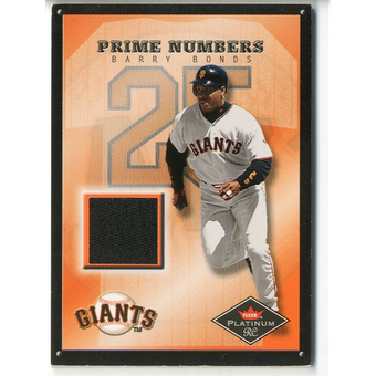2001 Fleer Platinum Prime Numbers #3 Barry Bonds