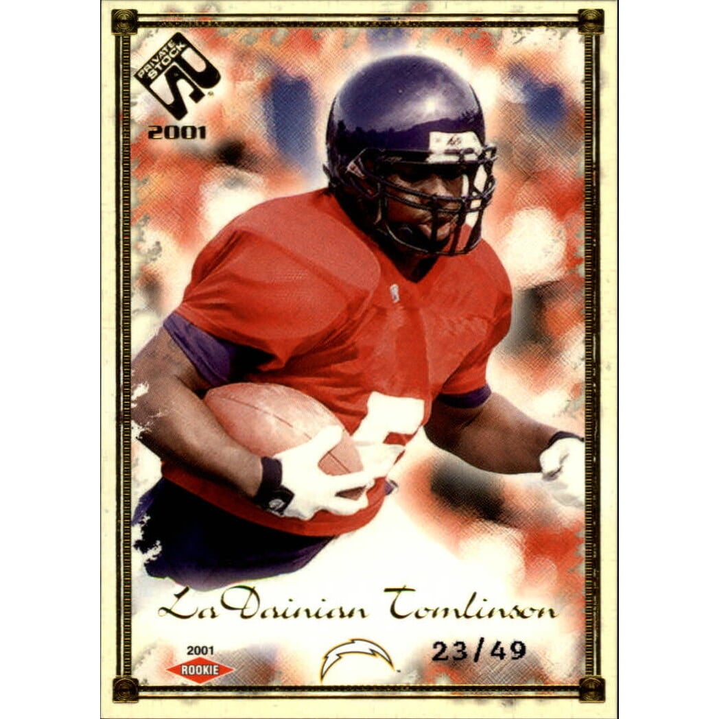 2001 Private Stock Gold Framed #161 LaDainian Tomlinson