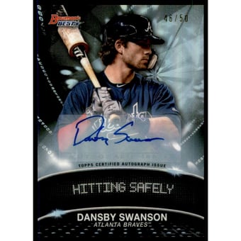 2016 Bowman's Best Stat Lines Autographs #SLDS Dansby Swanson