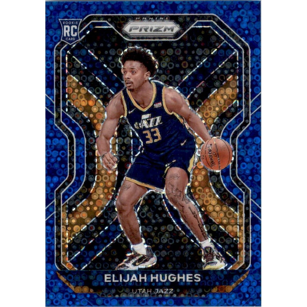 2020-21 Panini Prizm Prizms Fast Break Blue #271 Elijah Hughes. rookie card picture