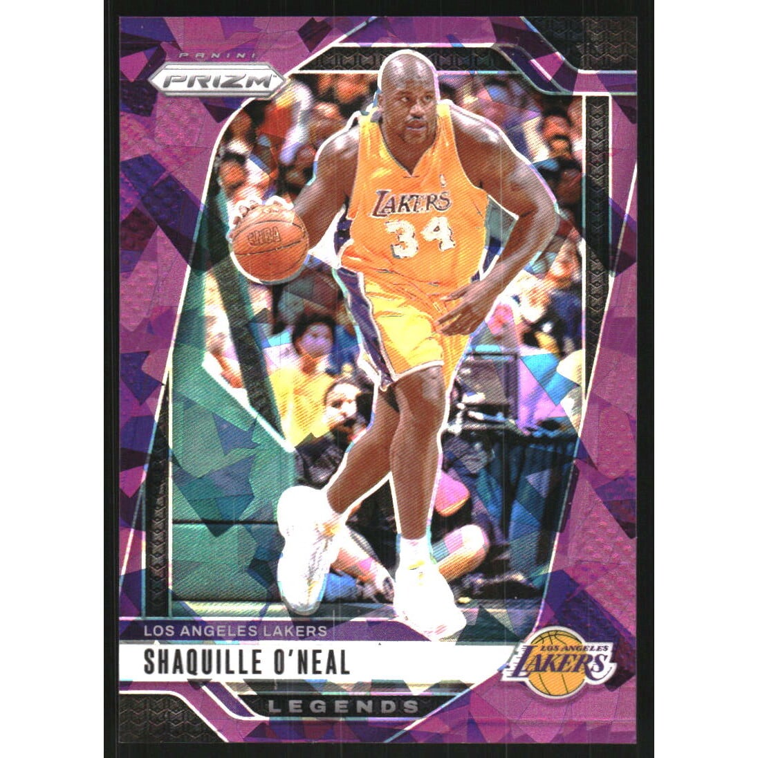 2024-25 Panini Prizm Prizms Purple Ice #290 Shaquille O'Neal. rookie card picture