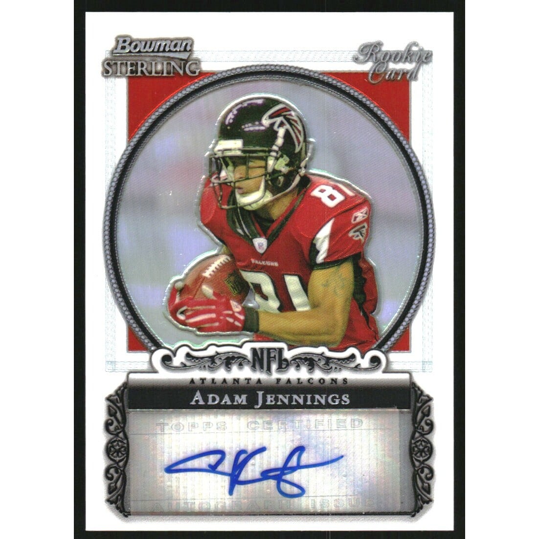2006 Bowman Sterling Refractors #AJ Adam Jennings AU. rookie card picture