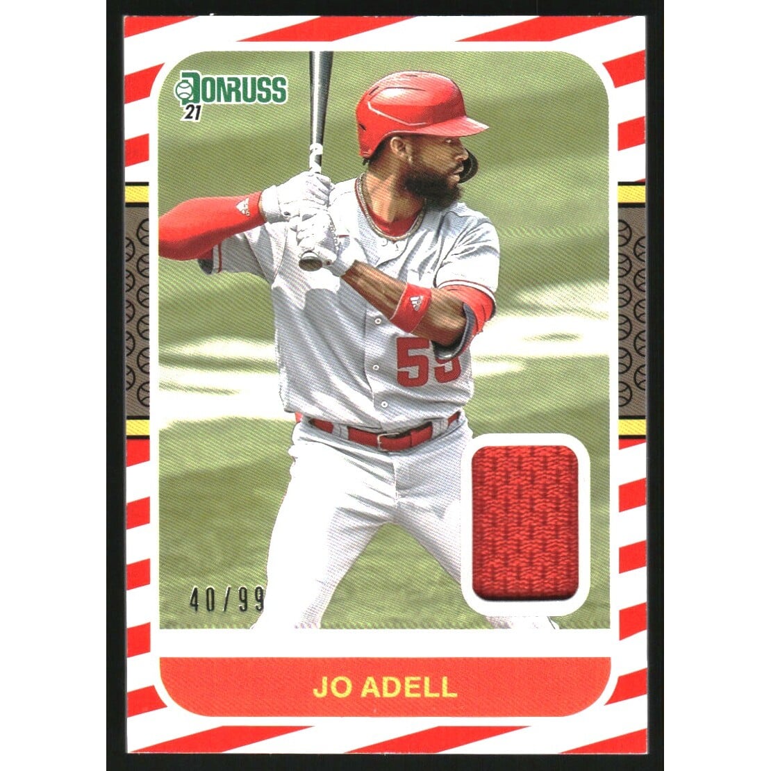 2021 Donruss Retro '87 Materials Red #87MJA Jo Adell/99. rookie card picture