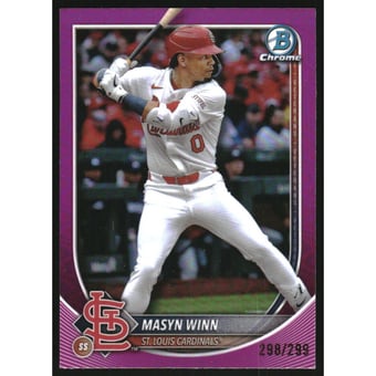 2025 Bowman Chrome Fuchsia Refractors #64 Masyn Winn