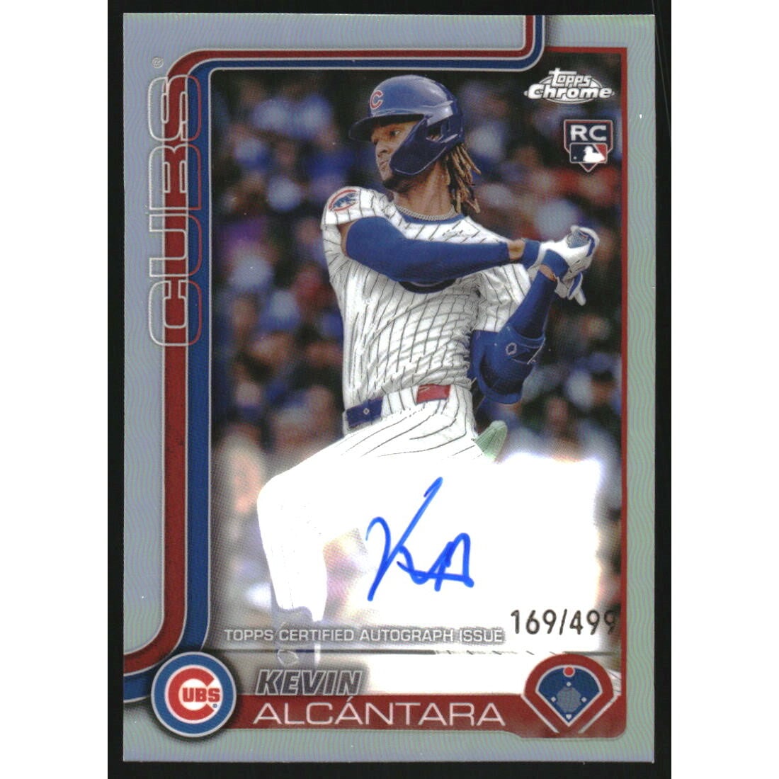 2025 Topps Chrome Rookie Autographs Refractors #RAKA Kevin Alcantara. rookie card picture