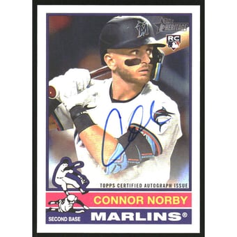 2025 Topps Heritage Real One Autographs #ROACN Connor Norby