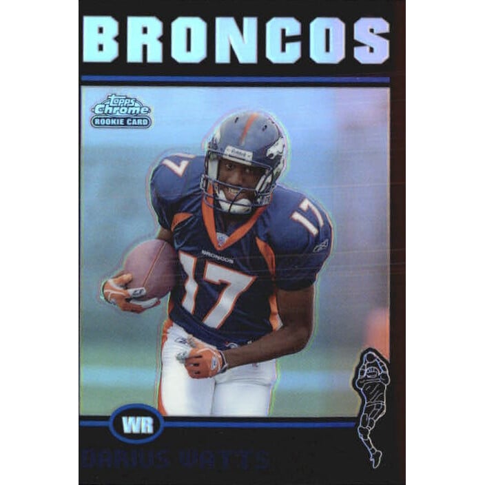 2004 Topps Chrome Black Refractors #218 Darius Watts. rookie card picture