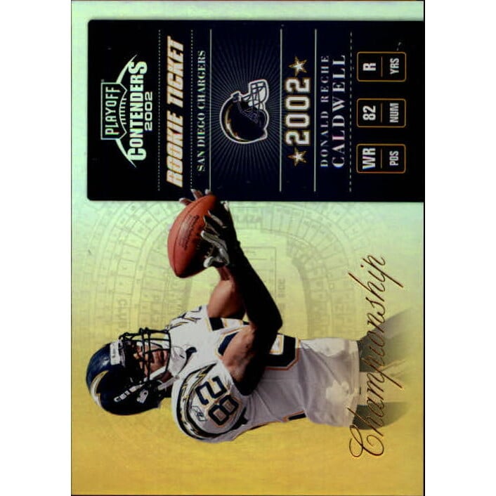 2002 Playoff Contenders Championship Ticket #164 Reche Caldwell