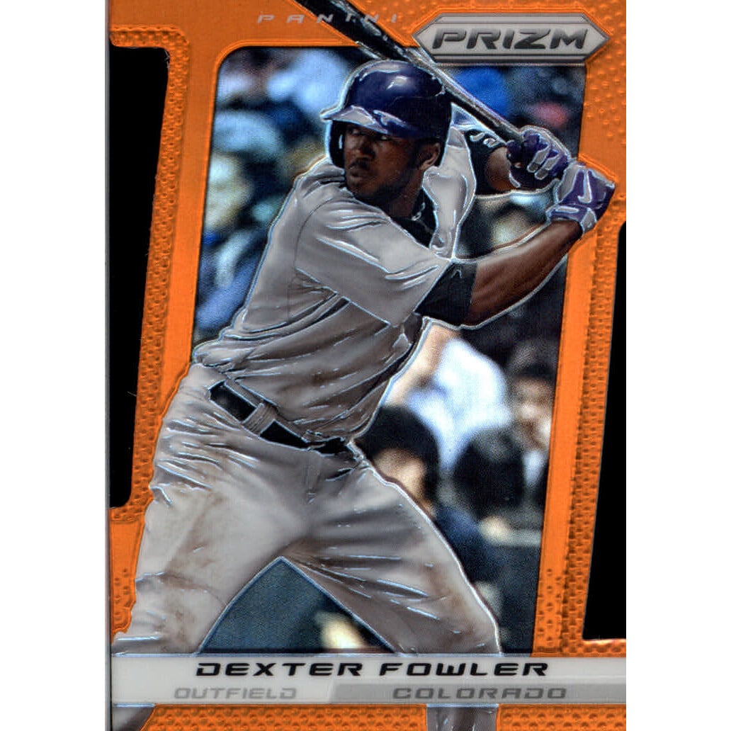 2013 Panini Prizm Prizms Orange Die-Cut #71 Dexter Fowler. rookie card picture