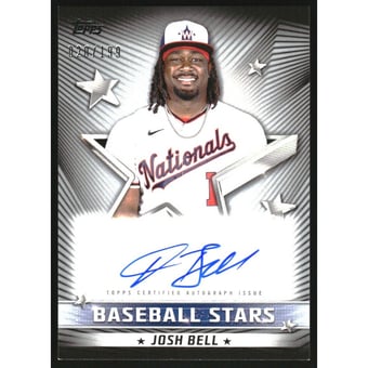 2022 Topps Baseball Stars Autographs Black #BSAJBE Josh Bell/199 S2