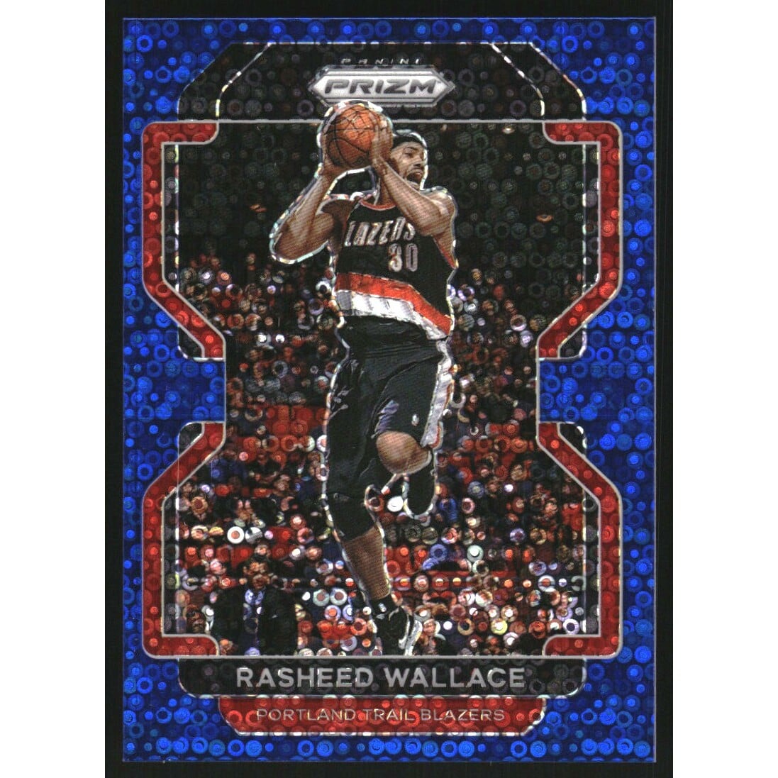 2021-22 Panini Prizm Prizms Fast Break Blue #258 Rasheed Wallace. rookie card picture