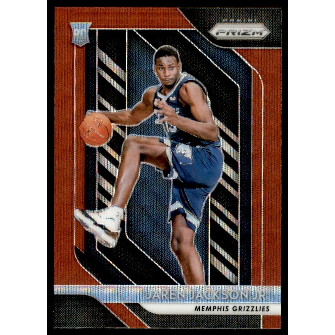 2018-19 Panini Prizm Prizms Ruby Wave #66 Jaren Jackson Jr.. rookie card picture