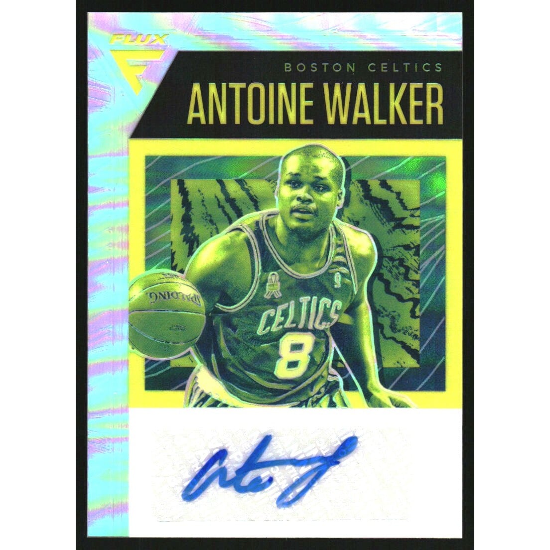 2020-21 Panini Flux Flux Signatures #37 Antoine Walker. rookie card picture