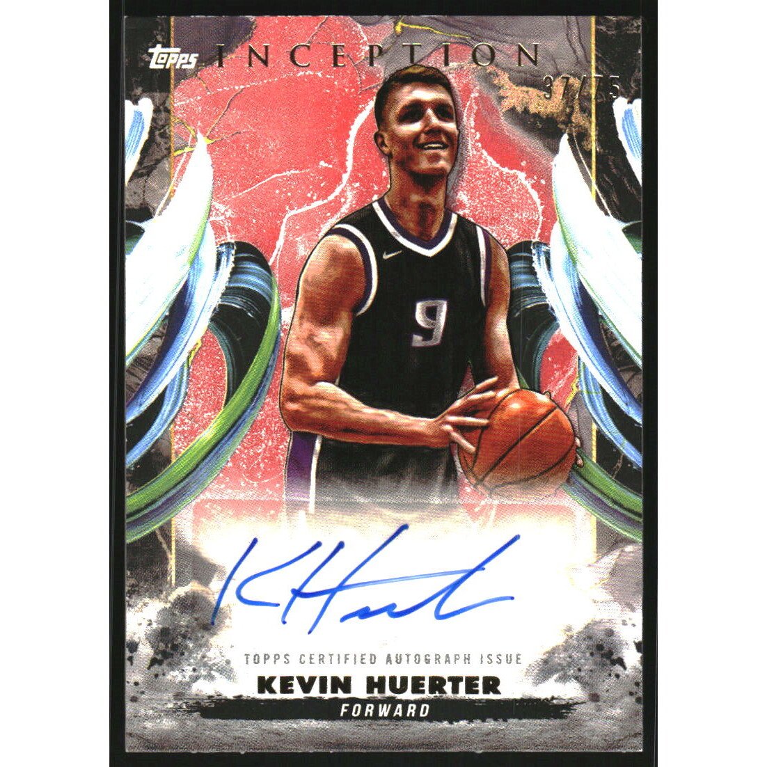2024-25 Topps Inception Autographs Red #ACKH Kevin Huerter. rookie card picture