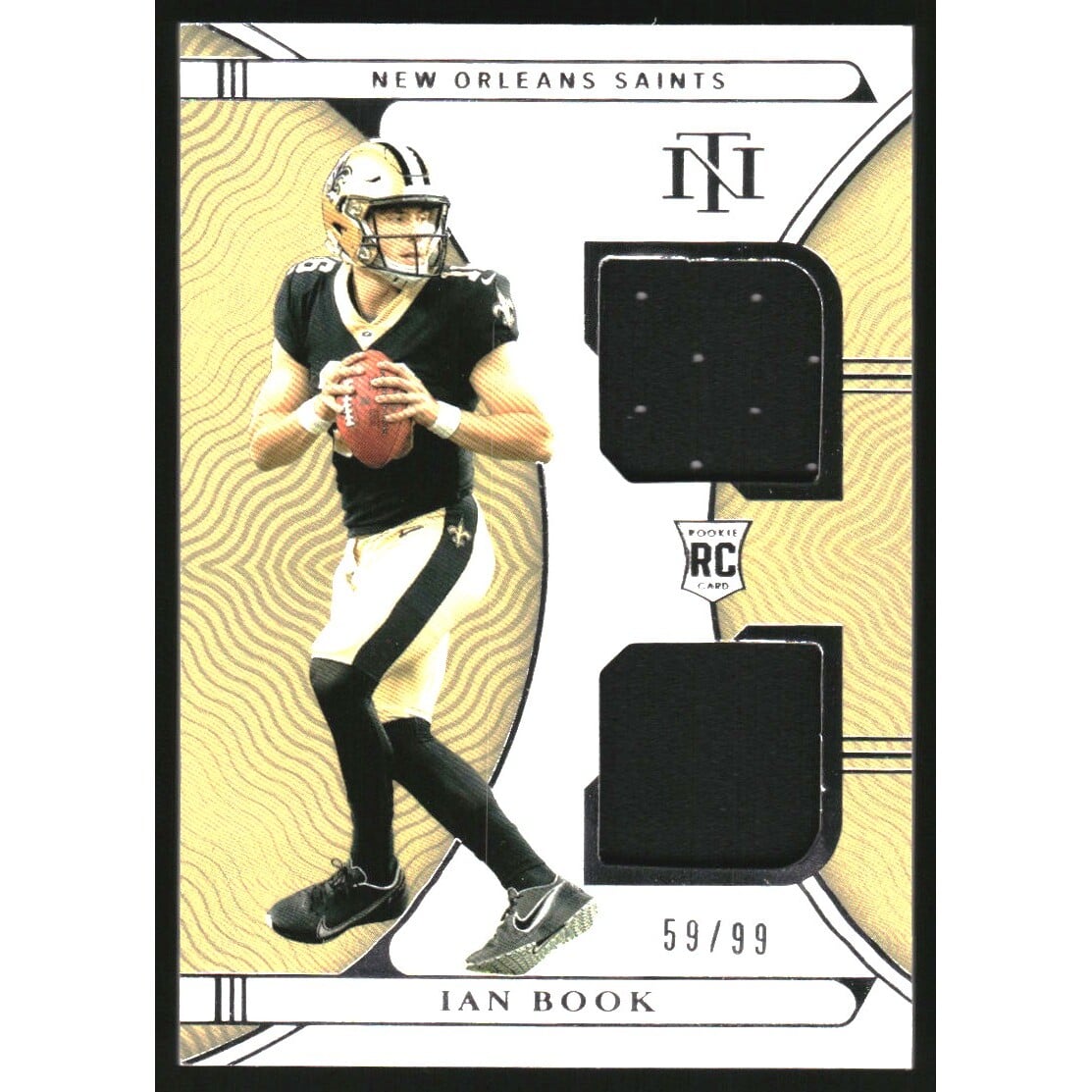 2021 Panini National Treasures Rookie Dual Materials #27 Ian Book. rookie card picture