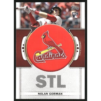 2023 Topps Team Logo Commemorative Patch #TLPNG Nolan Gorman